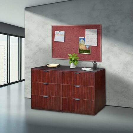 LEGACY SideToSide Lateral File, Legacy Stand Up, Mahogany, Letter/Legal LSLFLF7223MH